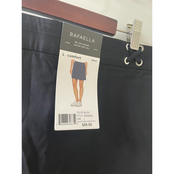 Rafaela Skort Women’s Size large Black Stretch Above Knee NWT - Picture 3 of 11